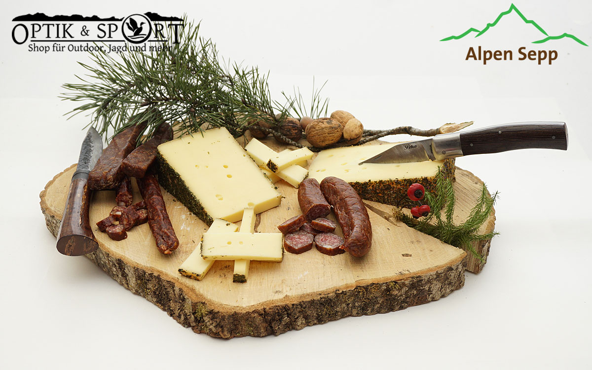 Jäger Tipp Alpen Sepp - Wildwurst und Käse