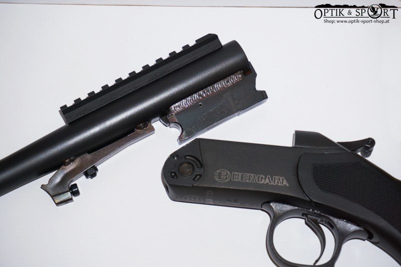 Cañón Bergara BA13 y casquillo del sistema separados