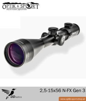 Lunette de visée DDoptics 2,5-15x56 N-FX Gen 3
