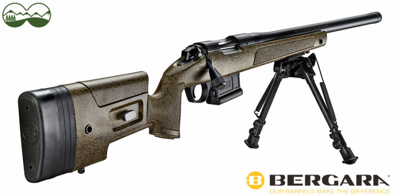 Bergara B14 HMR rifle con bípode