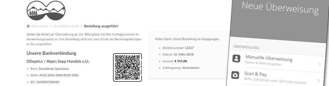 Zahlen mit QR Code 1 Einfach bezahlen mit QR Code und Girocode bzw. Scan & Pay