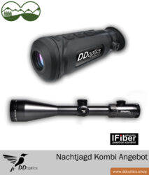 DDoptics Nachtjagdpaket 1 – Wärmebildkamera Nachtfalke IR50 + Zieloptik Nachtfalke 2,5-15×56 N-FX