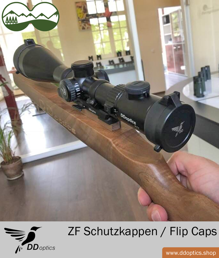 DDoptics Flip Cap 65 mm passend für Nachtfalke Zielfernrohre 56er Objektiv 