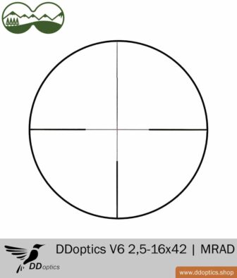 Zielfernrohr, DDoptics Fernglas, UNIC Carbonschaft | Optik Sport Shop Startseite 32 DDoptics V6 2,5-16x42 Zielfernrohr Absehen