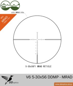 Luneta celownicza DDoptics V6 5-30x56 DDMP - MRAD