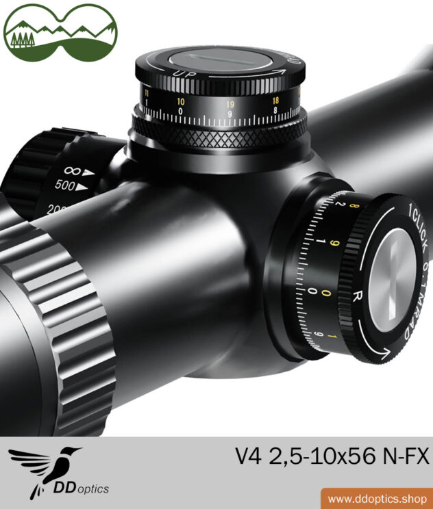 DDoptics V4 2.5-10x56 NFX riflescope Detail Doubleclick