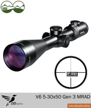 Lunette de visée 5-30x50 Nighteagle | V6 | A4N | Réglage MRAD et iFiber - Gen 3 - DDoptics