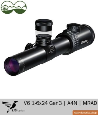 Miras telescópicas 15 Visor DDoptics Nighteagle V6 1-6x24 Gen3 | A4N | MRAD