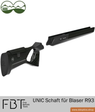 UNIC Carbon Schaft von FBT | für Modell Blaser R93 - geteilter Schaft 10 Blaser R93 UNIC Carbon Lochschaft mit geteiltem Schaft von FBT