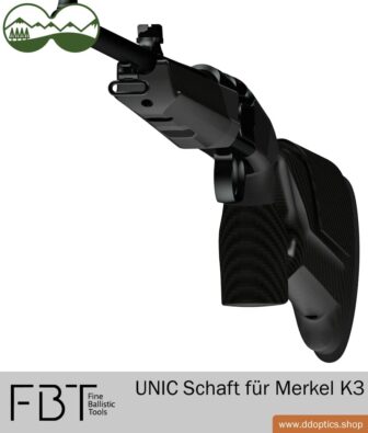 Mira telescópica, Binoculares DDoptics, Culata de carbono UNIC | DDoptics Shop Inicio 45 Culata de fibra de carbono UNIC para Merkel K3 de FBT Fine Ballistic Tools
