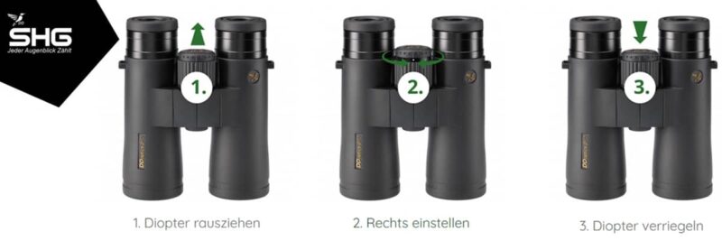 DDoptics SHG binoculars internal focussing
