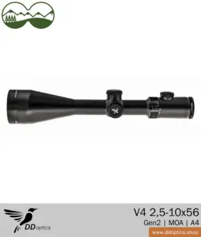 DDoptics Nighteagle Nighteagle 2,5-10x56 puškohled | V4 | A4 | MOA adjustment - Gen 2 10 Puškohled DDoptics Nighteagle V4 2,5-10x56 Gen2 | MOA | A4