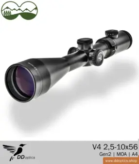 DDoptics Nighteagle Nighteagle 2,5-10x56 puškohled | V4 | A4 | MOA adjustment - Gen 2 11 Puškohled DDoptics Nighteagle V4 2,5-10x56 Gen2 | MOA | A4