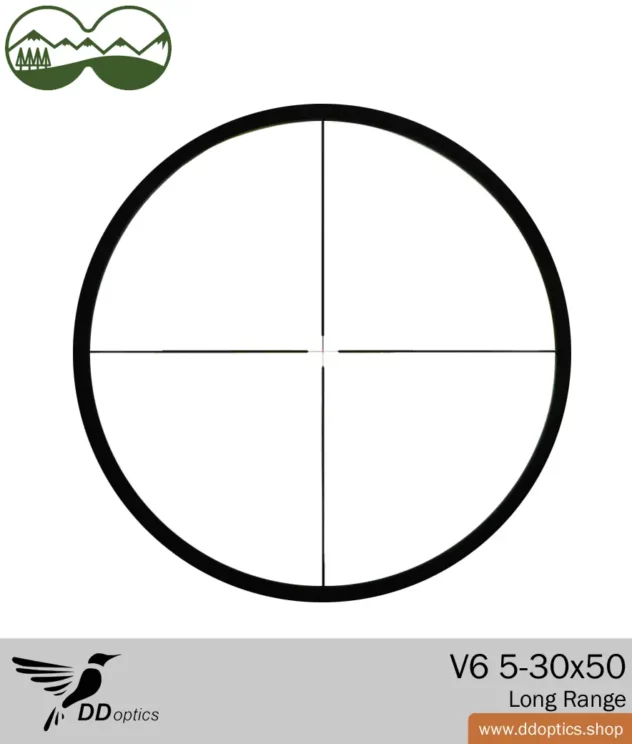 DDoptics Lunette de visée Nighteagle V6 5-30x50 Gen3 | Tactical | MOA | Réticule Duplex