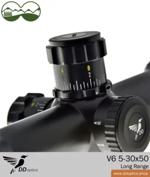 DDoptics Nighteagle 5-30x50 Lunette de visée tactique | V6 | Duplex | Réglage MOA - Gen 3 12 DDoptics Lunette de visée Nighteagle V6 5-30x50 Gen3 | Tactical | MOA | Duplex