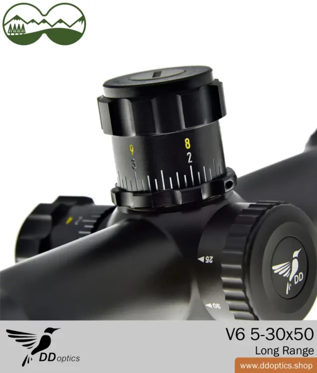 DDoptics Lunette de visée Nighteagle V6 5-30x50 Gen3 | Tactical | MOA | Duplex