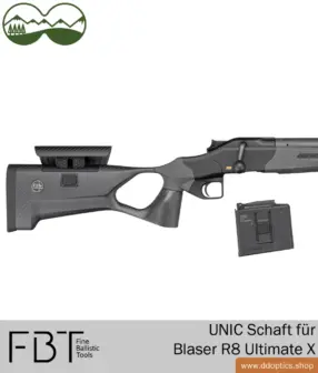 UNIC Revolution Carbonschaft od FBT | pro model Blaser R8 Ultimate X 8 UNIC Carbon Stock Blaser Ultimate X | Jemné balistické nástroje