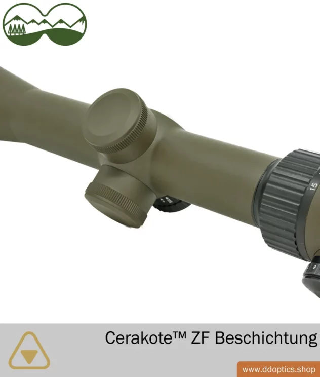 Cerakote DDoptics | Detail Türme Zielfernrohr Beschichtung