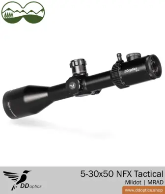 Cannocchiale, Binocolo DDoptics, Calcio UNIC Carbon | DDoptics Shop Pagina iniziale 27 Cannocchiale Nighteagle 5-30x50 NFX | MilDot MRAD | DDoptics