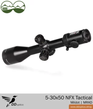 DDoptics Nighteagle 5-30x50 NFX Tactical riflescope | MilDot | MRAD adjustment 13 Nighteagle 5-30x50 NFX riflescope | MilDot MRAD | DDoptics