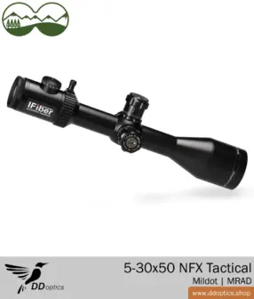 Taktyczna luneta celownicza DDoptics Nighteagle 5-30x50 NFX | MilDot | Regulacja MRAD 12 Luneta celownicza Nighteagle 5-30x50 NFX | MilDot MRAD | DDoptics