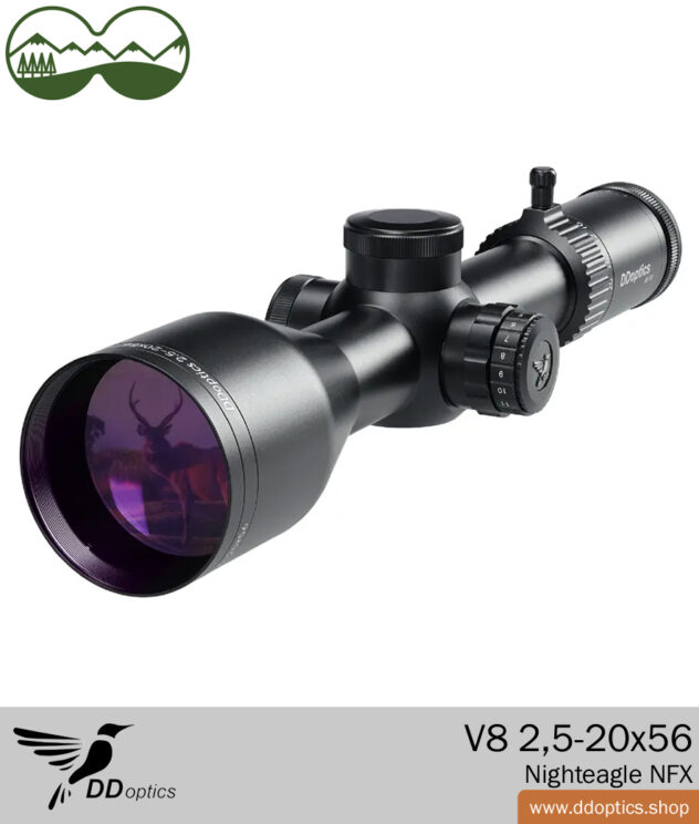 DDoptics Zielfernrohr Nighteagle V8 2,5-20x56 NFX | A4N | MRAD