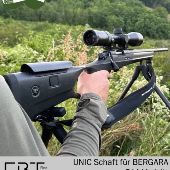 UNIC Carbonschaft für BERGARA B14 Waffen | 3 Versionen mit Short Action System | Fine Ballistic Tools 2 Bergara B14 Modelle | UNIC Carbonschaft
