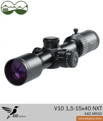 Miras telescópicas 7 Visor DDoptics V10 1.5-15x40 NXT MRAD | A4D