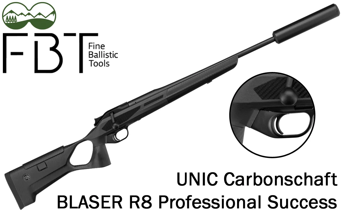 Blaser R8 Professional Success | UNIC Carbonschaft Fine Ballistic Tools