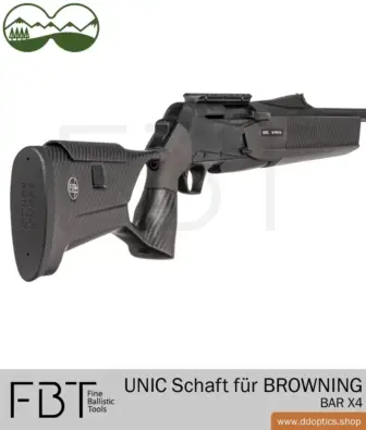Luneta celownicza, lornetka DDoptics, kolba karbonowa UNIC | Strona główna sklepu DDoptics 41 UNIC Browning BAR 4X Carbon Stock | Fine Ballistic Tools