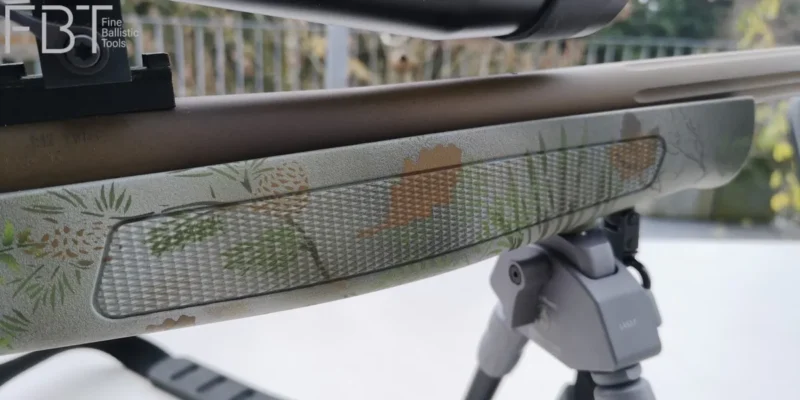 BERGARA BA13 Tuning bei Fine Ballistic Tools | Detail Vorderschaft Camo Cerakote