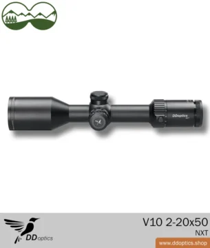 DDoptics riflescope V10 2-20x50 NXT MRAD | A4N reticle 6 DDoptics V10 2-20x50 NXT riflescope