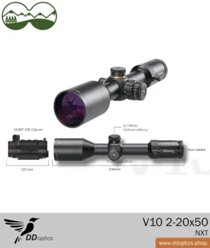 DDoptics V10 2-20x50 NXT riflescope