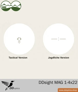 DDsight MAG 1-4x22 reticle hunting and tactical