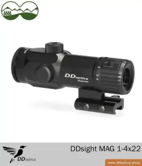 Vedere cu punct roșu DDsight MAG 1-4x22 de la DDoptics | Reticul tactic | Control manual al punctului roșu 8 DDoptics DDsight MAG 1-4x22 vedere RedDot