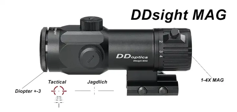 DDsight MAG 1-4x22 RedDot Visier DDoptics Description