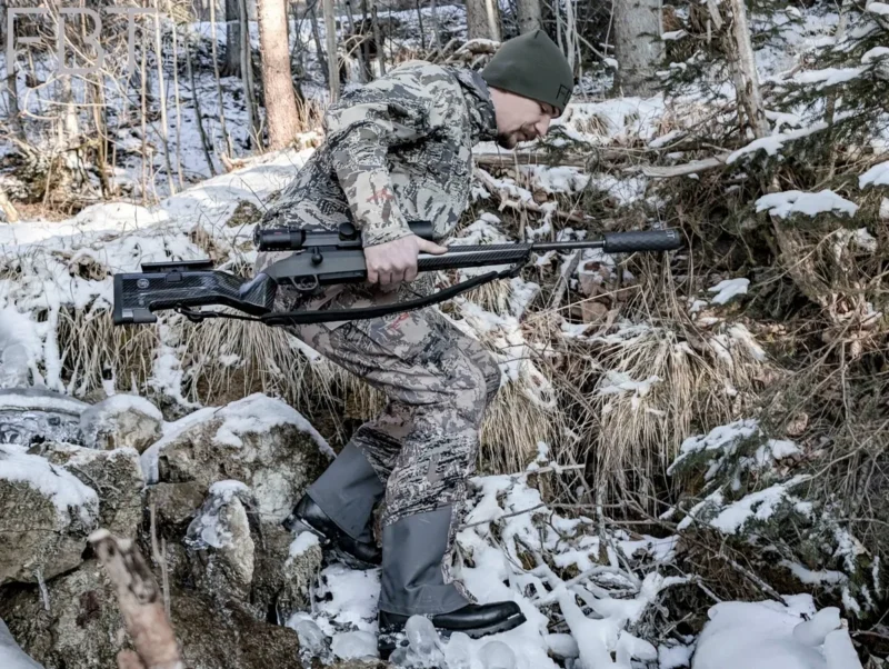 Mauser 25 mit UNIC SuperErgo Carbonschaft im Jagd Revier