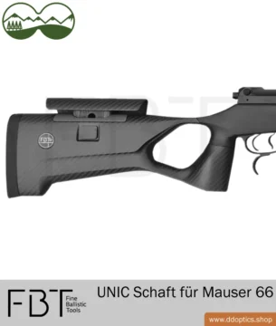 Crosse UNIC en carbone pour arme Mauser 66 - crosse arrière
