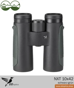 DDoptics NXT 10x42 Jumelles noir/vert ou noir/marron | Meilleures jumelles polyvalentes à moins de 500 € pour l'observation des oiseaux, la chasse et la randonnée 8 DDoptics NXT 10x42 Jumelles debout noir-vert