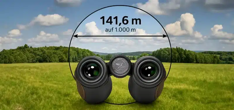 Prismáticos DDoptics NXT 8x42 Campo de visión