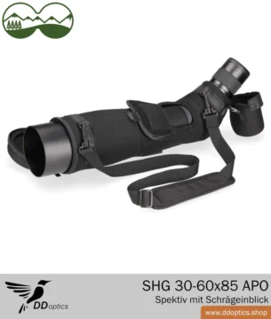 Telescopio DDoptics SHG 30-60x85 APO con visión angular | Telescopio de alta calidad para caza, observación de aves y de la naturaleza 10 Funda protectora para telescopio DDoptics SHG 30-60x85 APO