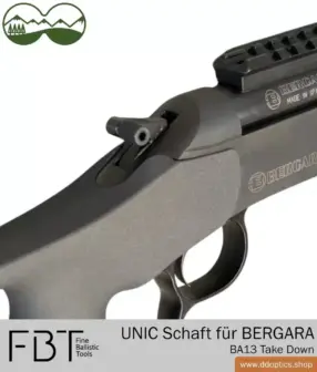 UNIC Revolution Carbonschaft von FBT | für BERGARA BA13 Take Down Kipplaufwaffe 10 UNIC Carbonschaft für Bergara BA13 Take Down | Fine Ballistic Tools