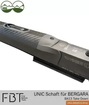 UNIC Revolution Carbonschaft von FBT | für BERGARA BA13 Take Down Kipplaufwaffe 11 UNIC Carbonschaft für Bergara BA13 Take Down | Fine Ballistic Tools