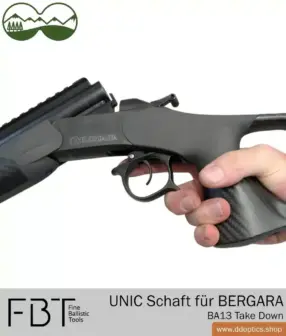 UNIC Revolution Carbonschaft von FBT | für BERGARA BA13 Take Down Kipplaufwaffe 12 UNIC Carbonschaft für Bergara BA13 Take Down | Fine Ballistic Tools