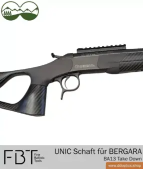 UNIC Revolution Carbonschaft von FBT | für BERGARA BA13 Take Down Kipplaufwaffe 13 UNIC Carbonschaft für Bergara BA13 Take Down | Fine Ballistic Tools