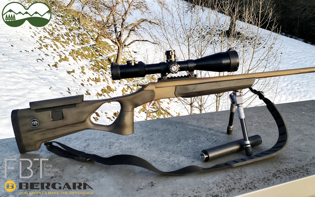 Bergara BA13 Take Down Tilt Barrel Tuning Part 2: The ultimate upgrade with FBT UNIC carbon stock in Dragonskin 1 Bergara BA13 Take Down rifle with UNIC carbon stock | Fine Ballistic Tools Tuning