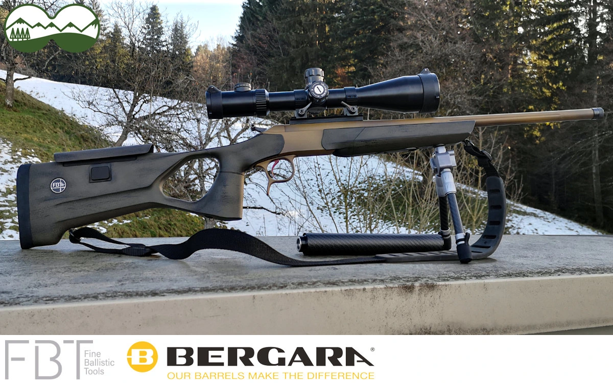 Bergara BA13 Take Down Kipplaufbüchse Tuning Part 2 : The ultimate upgrade with FBT UNIC carbon shaft in Dragonskin 1 Arme à feu Bergara BA13 Take Down avec crosse en carbone UNIC | Fine Ballistic Tools Tuning