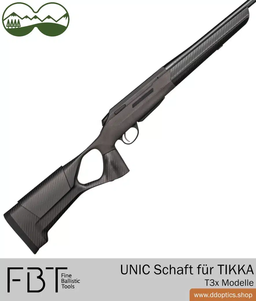UNIC Revolution Carbonschaft von FBT | für Tikka T3x Lite Waffe 2 UNIC Revolution carbon stock for Tikka T3x Lite and Varmint rifles