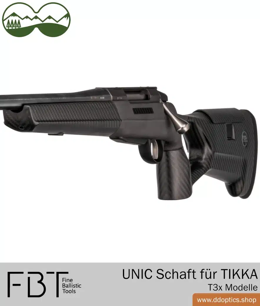 UNIC Revolution Carbonschaft von FBT | für Tikka T3x Lite Waffe 5 UNIC Revolution carbon stock for Tikka T3x Lite and Varmint rifles